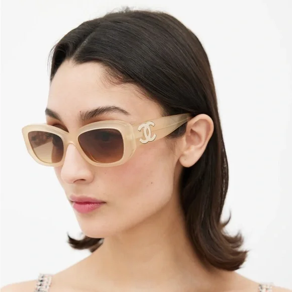 CHANEL | Accessories | Chanel Sunglasses Yellow Ch5493  display picture 1